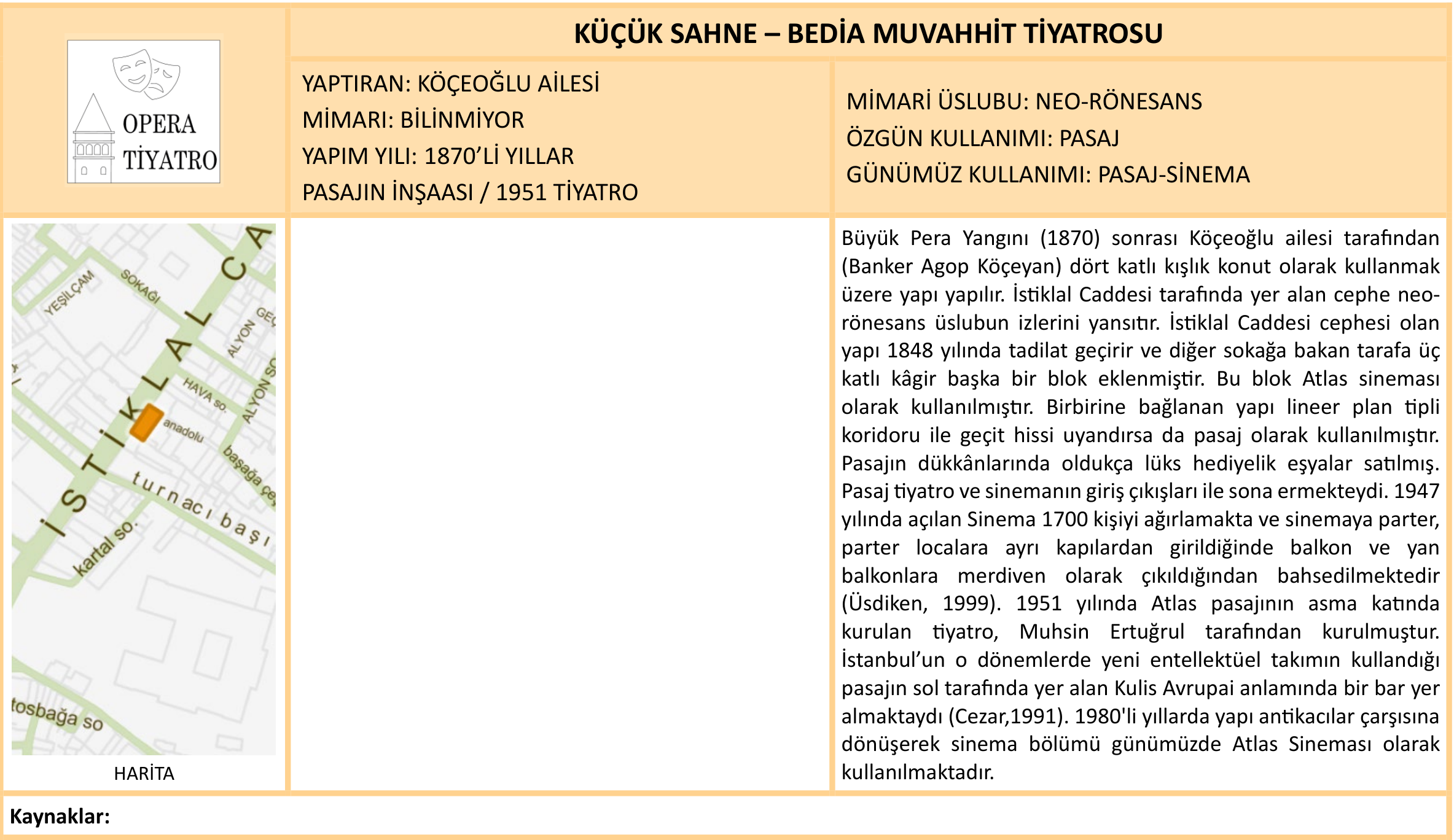 KÜÇÜK SAHNE – BEDİA MUVAHHİT TİYATROSU