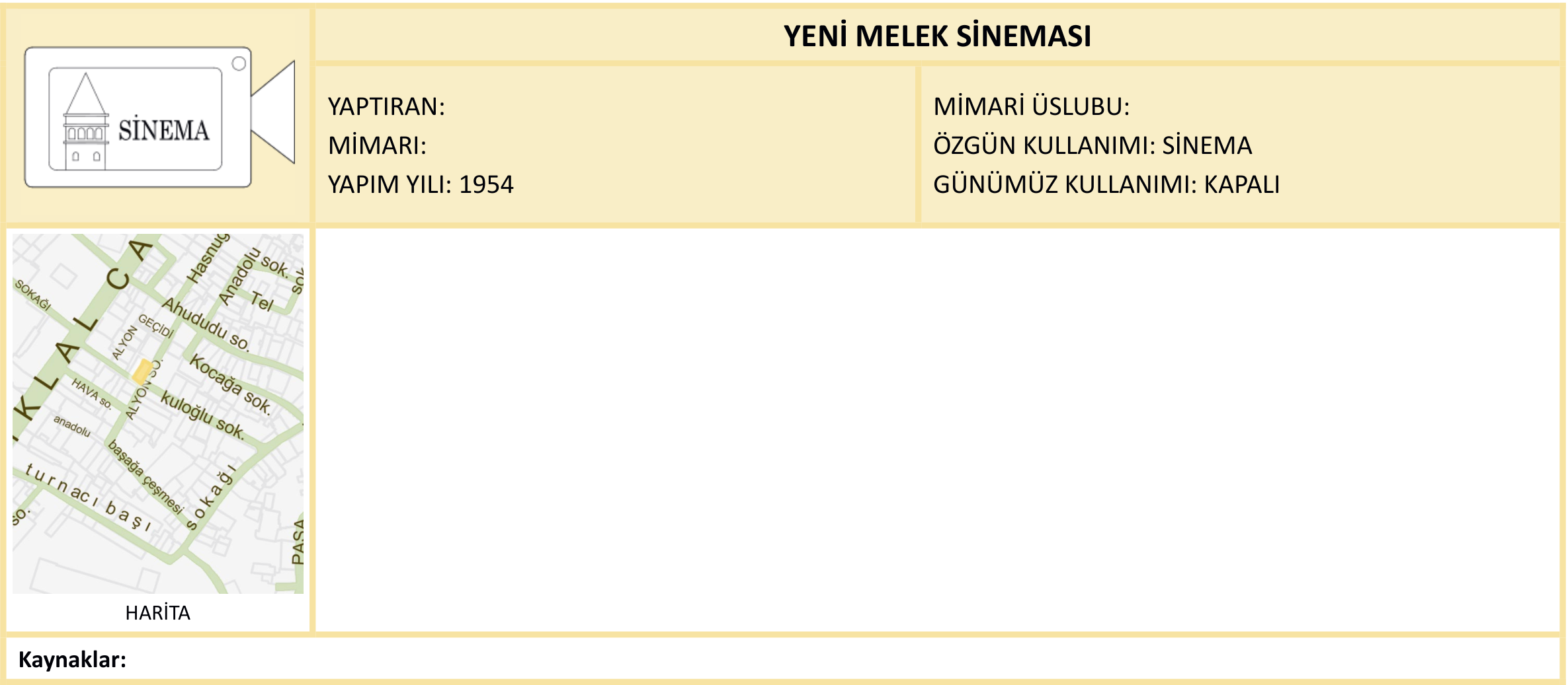 YENİ MELEK SİNEMASI