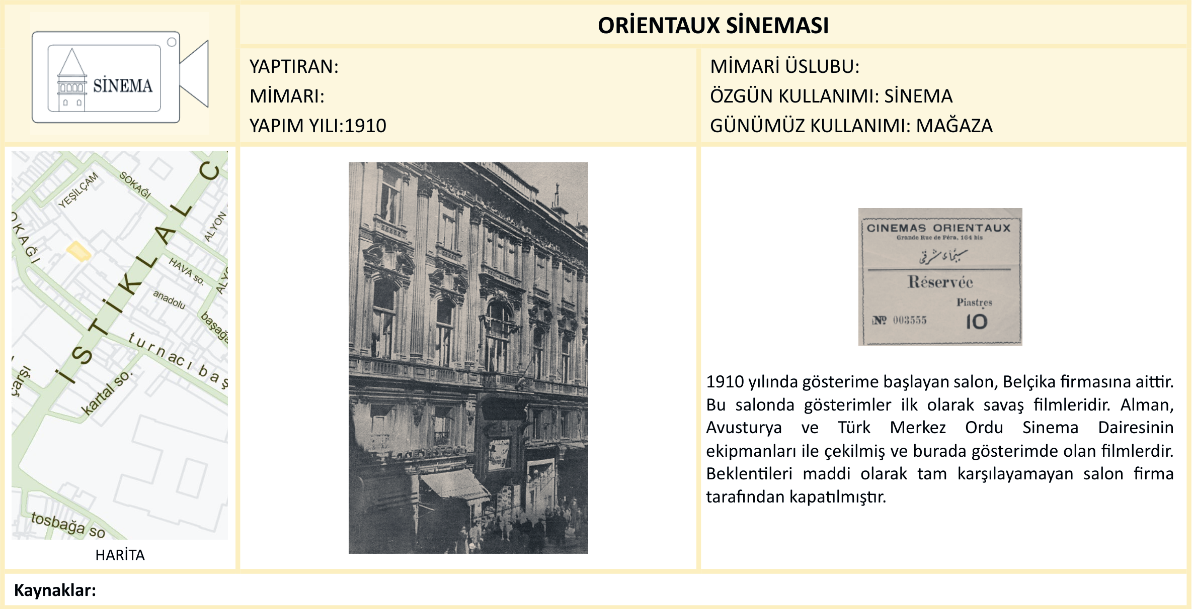 ORİENTAUX SİNEMASI