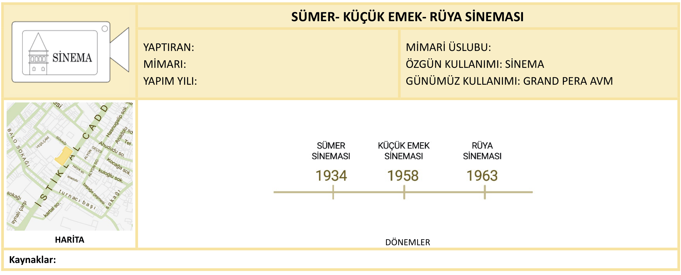 SÜMER- KÜÇÜK EMEK- RÜYA SİNEMASI